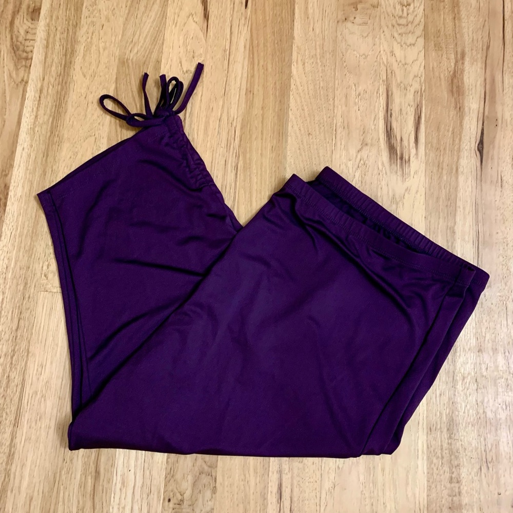 💕3/$18💕 Dark Purple Plus Size Lounge Capri~ 5X